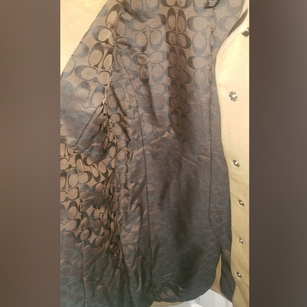 NWOT Coach Camel Coat - Picture 5 of 6